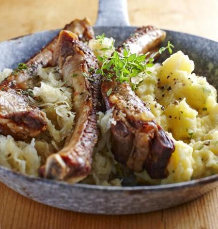Żeberka w kapuście - Pork ribs in Sauerkraut  (Polish)