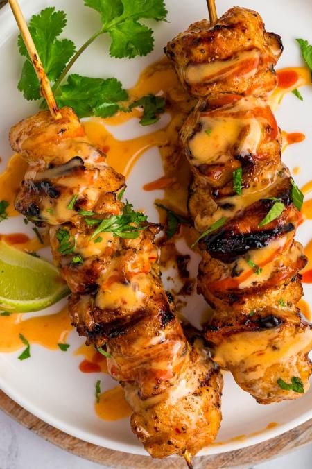 Bang Bang Chicken Kebabs - Air Fryer (Thai) 